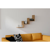 Raft Mist, din PAL melaminat, alun, 60x20x90 cm