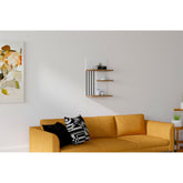 Raft Nezma, din PAL melaminat, alb/nuc, 40x22x60 cm