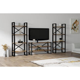 Set mobilier living Egzotik-Modern, nuc, PAL melaminat, 120x59x32 cm