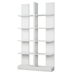Biblioteca Ikiz, din PAL melaminat, alb, 100x26x187 cm
