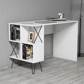 Birou Extra, din PAL melaminat, alb, 120x60x79 cm