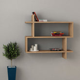 Raft Paralel, din PAL melaminat, stejar, 70x22x65.5 cm