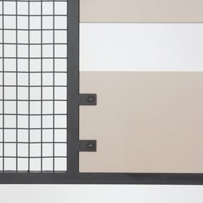Mobilier hol Nomad Portmanto, bej/negru, PAL/metal, 78x30x182 cm