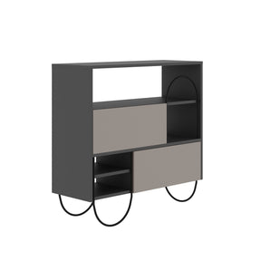 Pantofar Norfolk, bej/gri, PAL/metal, 97x35x77.5 cm
