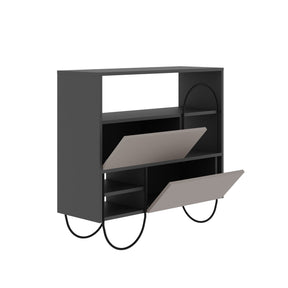 Pantofar Norfolk, bej/gri, PAL/metal, 97x35x77.5 cm