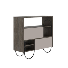 Pantofar Norfolk, bej/maro, PAL/metal, 97x35x77.5 cm