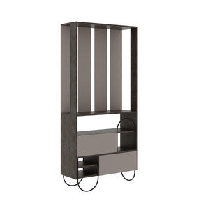 Mobilier hol Norfolk, bej/maro, PAL/metal, 97x35x200 cm