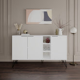 Comoda Clara, alb, PAL, 142x36x83 cm