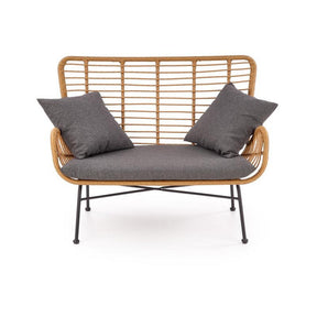 Canapea gradina IKARO XL, stejar/gri, 120x70x96 cm