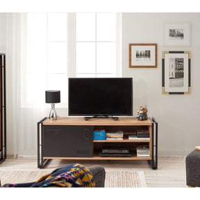 Comoda TV Cosmo Foris, stejar, PAL melaminat, 130x50x45 cm
