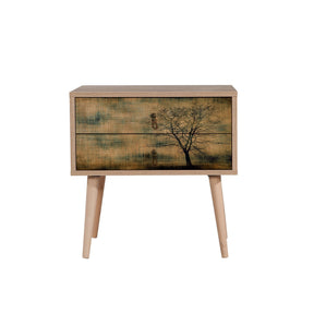 Noptiera Two - 729, din PAL melaminat, 60x40x61 cm