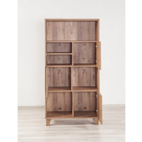 Biblioteca Marina Flora - 753, din PAL melaminat, 80x36x155 cm