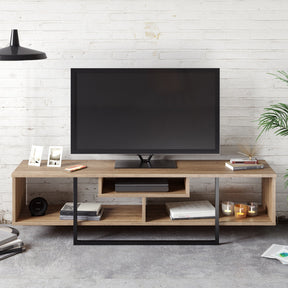 Comoda TV Asal 150, nuc, PAL melaminat, 149x40x35 cm
