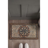 Covoras Loft, 40x60 cm, forma dreptunghiulara, material PVC, maro