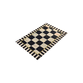 Covoras, 40x60 cm, forma dreptunghiulara, material PVC, bej/negru, Brenda Welcome