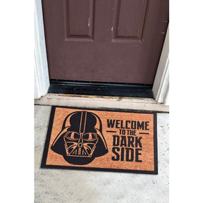 Covoras intrare, 40x60 cm, forma dreptunghiulara, material PVC, imprimeu negru, Dark Side