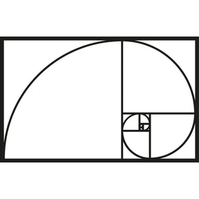 Accesoriu decorativ Golden Ratio, negru, metal, 53x35 cm