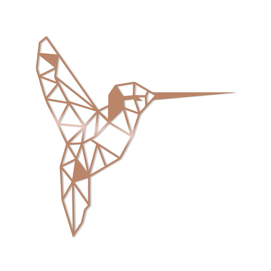 Accesoriu decorativ Bırd, auriu, metal, 44x44 cm