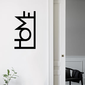 Accesoriu decorativ Home, negru, metal, 28x50 cm