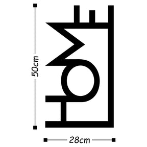Accesoriu decorativ Home, negru, metal, 28x50 cm