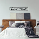 Accesoriu decorativ Bonne Nuit 1, negru, metal, 90x15 cm