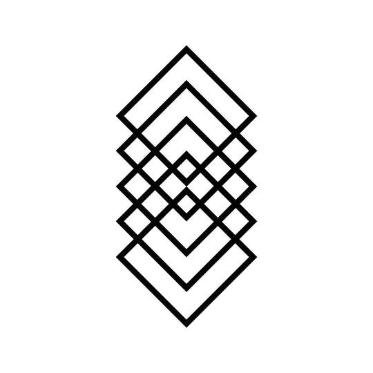 Accesoriu decorativ Geometry, negru, metal, 30x60 cm