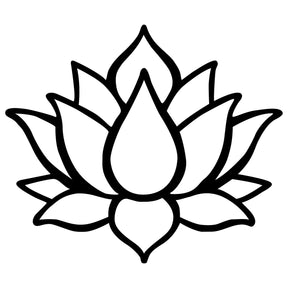 Accesoriu decorativ Lotus Flower 1, negru, metal, 50x43 cm