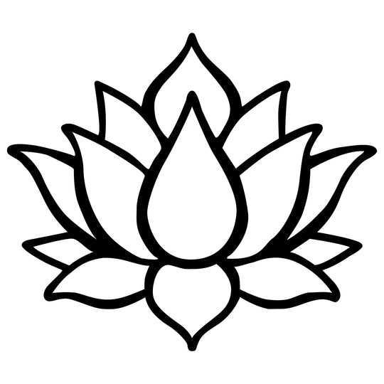 Accesoriu decorativ Lotus Flower 1, negru, metal, 50x43 cm