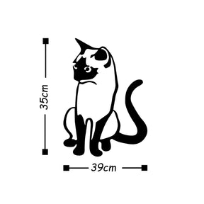 Accesoriu decorativ Cat 2, negru, metal, 39x55 cm