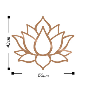 Tablou Lotus Flower, 1, metal, cupru, 50x43 cm
