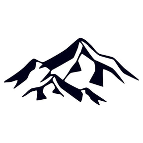 Accesoriu decorativ Mountain 1, negru, metal, 80x40 cm