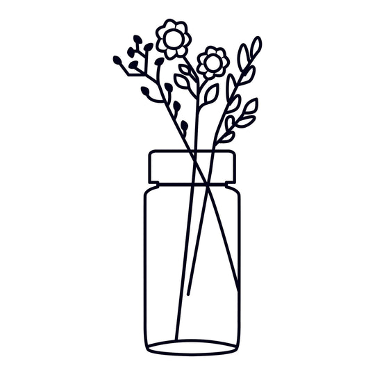 Accesoriu decorativ Flower 5, negru, metal, 58x61 cm