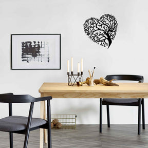 Accesoriu decorativ Kalp, negru, metal, 70x70 cm