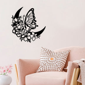 Accesoriu decorativ 891TNL2020, negru, metal, 47x2x49 cm