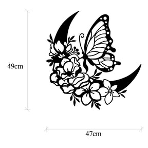 Accesoriu decorativ 891TNL2020, negru, metal, 47x2x49 cm