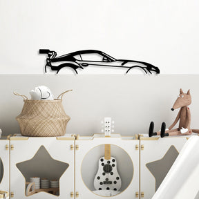 Accesoriu decorativ 891TNL2359, negru, metal, 70x14 cm