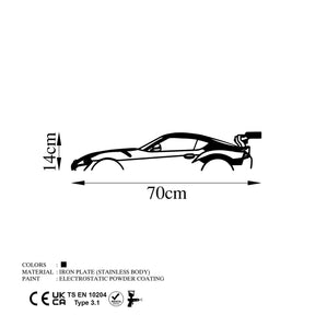 Accesoriu decorativ 891TNL2359, negru, metal, 70x14 cm