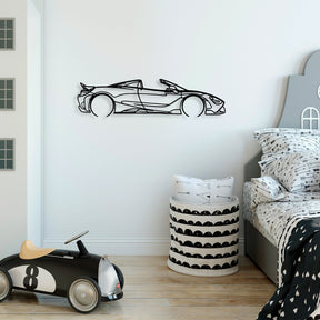 Accesoriu decorativ McLaren 720S, negru, metal, 70x17 cm