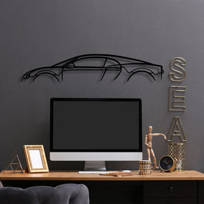 Accesoriu decorativ 891TNL2364, negru, metal, 70x13 cm