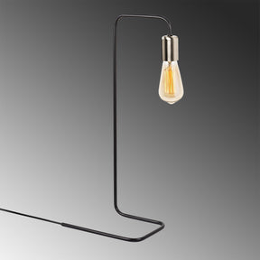 Veioza Denge-3440, negru/nichel, metal, 28x55 cm