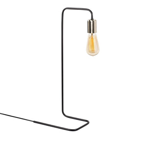 Veioza Denge-3440, negru/nichel, metal, 28x55 cm