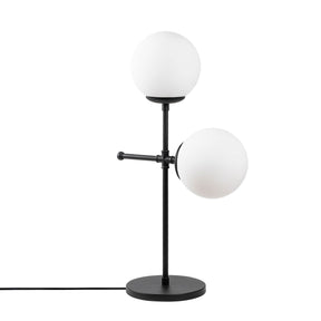 Veioza Mudoni-MR-954-1, negru, metal/sticla, 55x30 cm