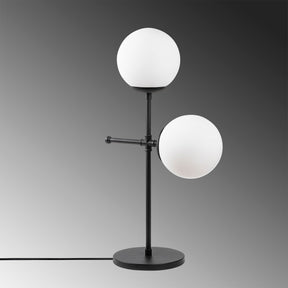Veioza Mudoni-MR-954-1, negru, metal/sticla, 55x30 cm