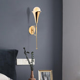 Lampa de perete 3051, auriu, metal, 13x15x52 cm