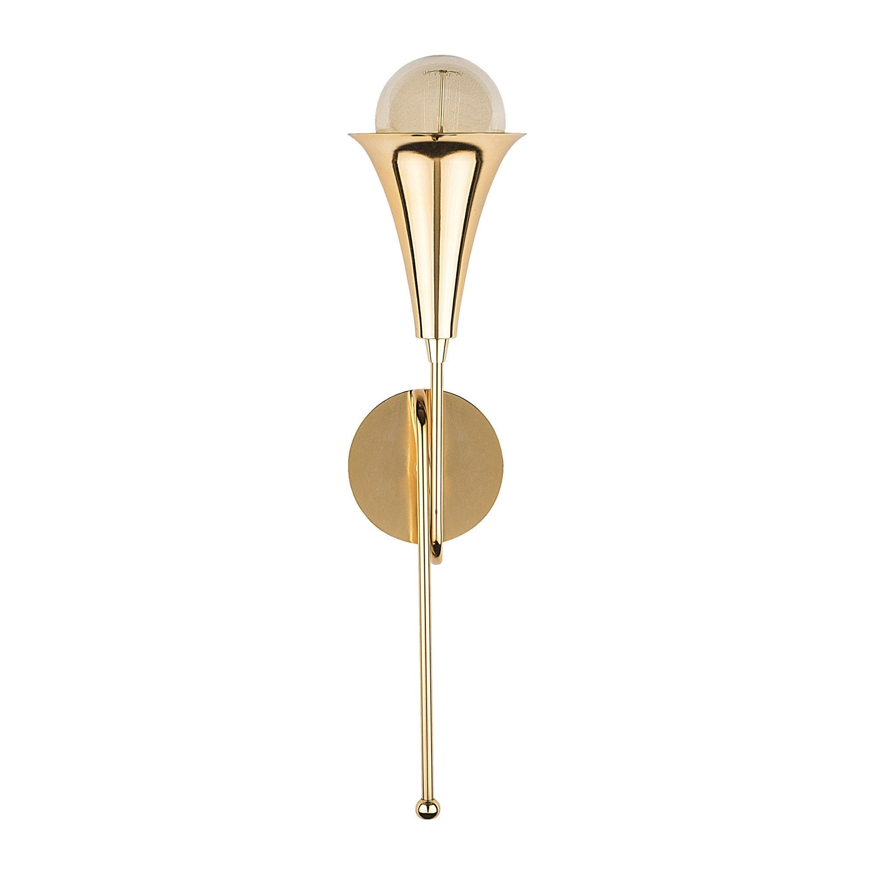 Lampa de perete 3051, auriu, metal, 13x15x52 cm