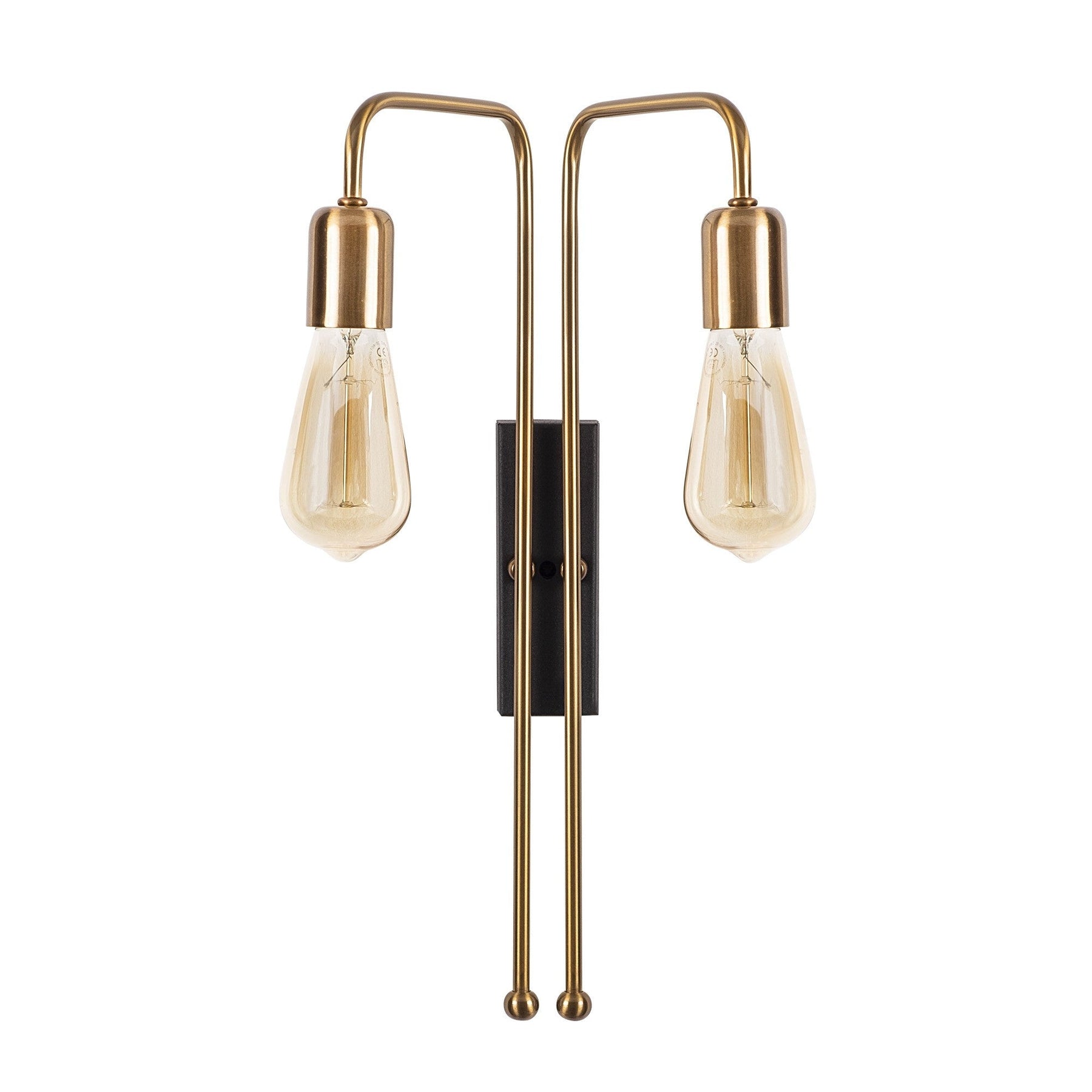 Lampa de perete Mum, 3511, cadru metalic, auriu, 25x20x45 cm