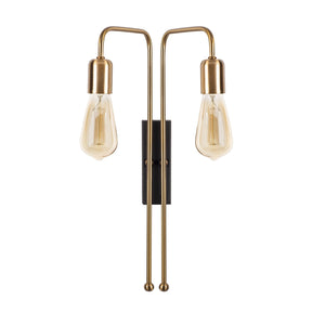Lampa de perete Mum, 3511, cadru metalic, auriu, 25x20x45 cm