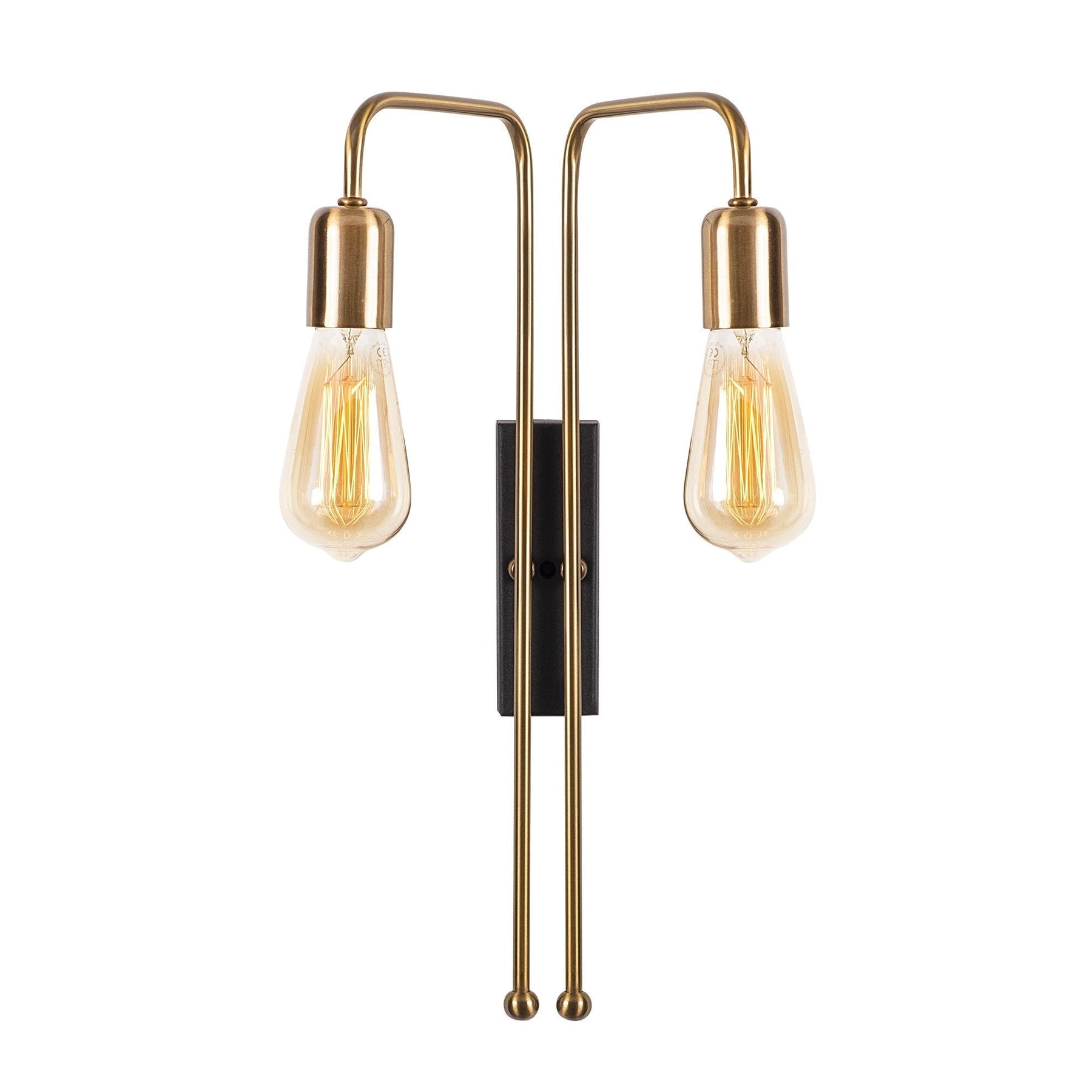 Lampa de perete Mum, 3511, cadru metalic, auriu, 25x20x45 cm