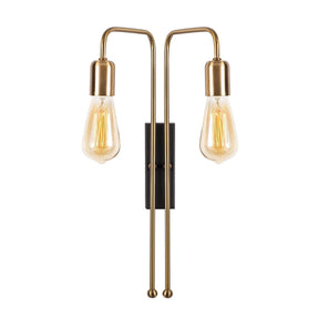Lampa de perete Mum, 3511, cadru metalic, auriu, 25x20x45 cm
