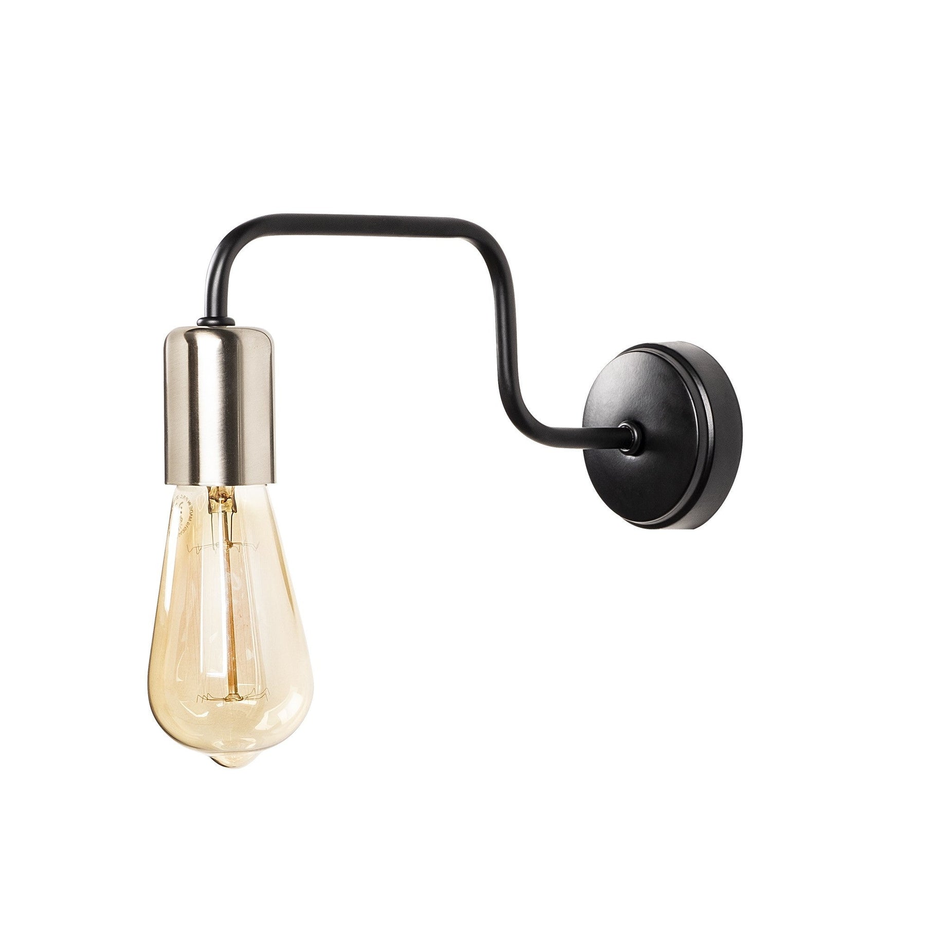 Lampa de perete Denge-3432, negru, metal, 4x28 cm